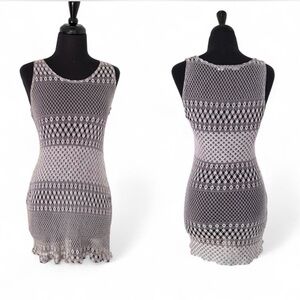 Vintage America Black and White Tunic Top